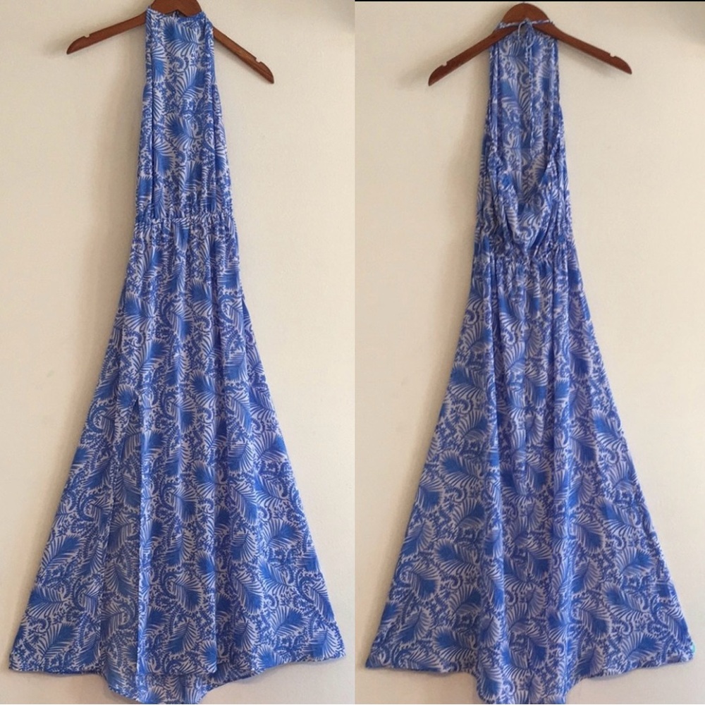 NWT Show Me Your Mumu Heather Halter Maxi Dress - in Sea Breeze - Picture 5 of 14
